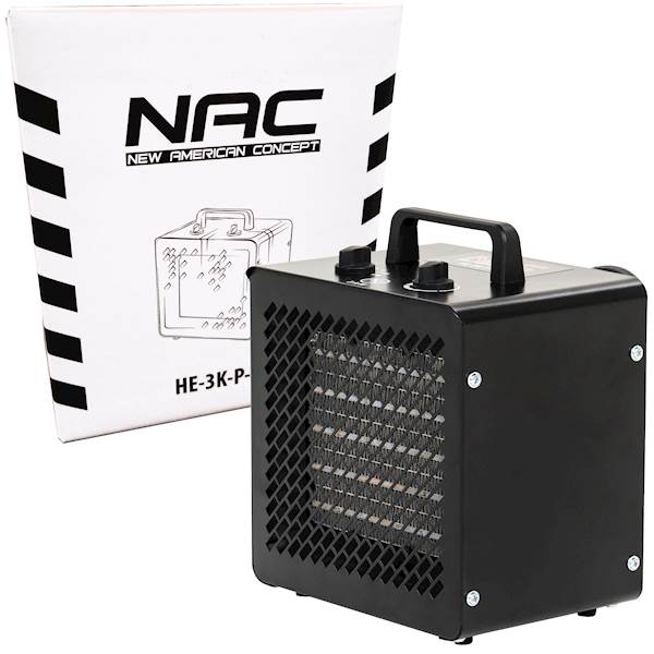 Nagrzewnica elektryczna NAC HE-3K-P-BG 3000W CERAMICZNA PTC Termostat