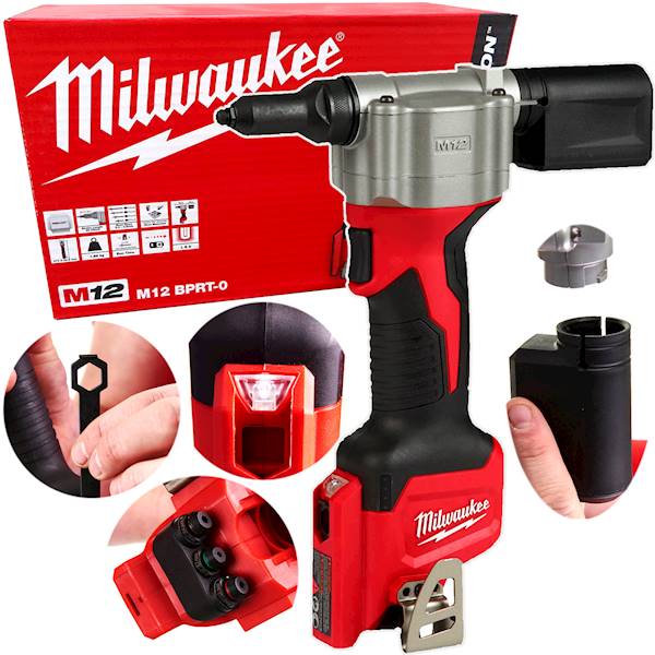Nitownica akumulatorowa 2,4-4,8 Milwaukee M12BPRT-0 - 4933464404