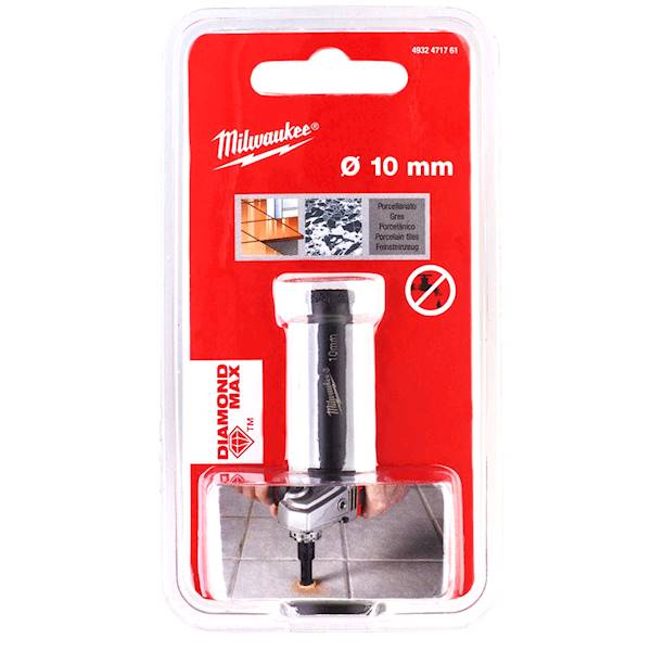 Otwornica diamentowa koronka gres 10mm M14 Milwaukee - 4932471761