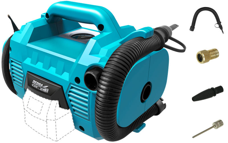 Kompresor akumulatorowy DEDRA DED7073 SAS+ALL 18V