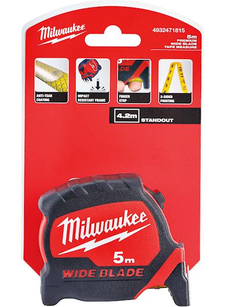 Miara taśma miernicza zwijana 5M Milwaukee WIDE - 4932471815