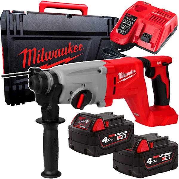 Młotowiertarka akumulatorowa SDS+ Milwaukee M18BLHACD26-402X 2x4Ah ZESTAW   4933492480