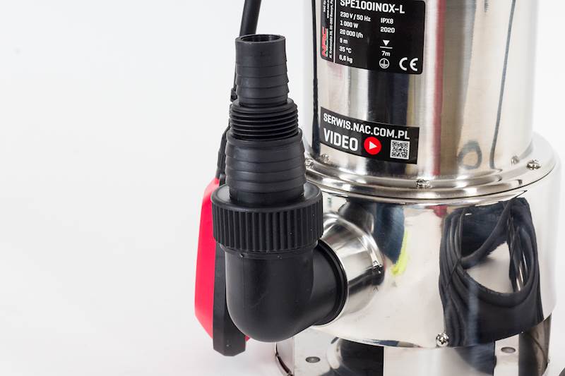 Pompa do brudnej wody NAC SPE100INOX-L 1000W 20000l/h