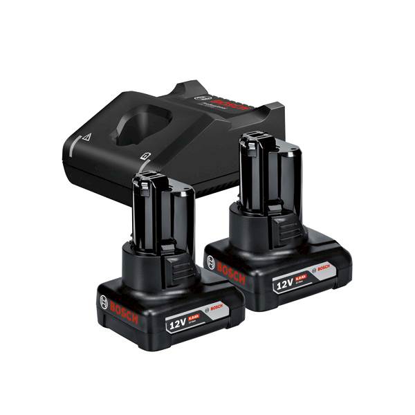 AKUMULATOR+ ŁADOWARKA 2 x GBA12v 6,0AH + GAL 1230 CV  BOSCH 1600A00X7N