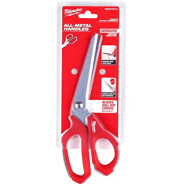 Nożyczki budowlane odgięte kątowe mocne Milwaukee 240mm - 4932479410