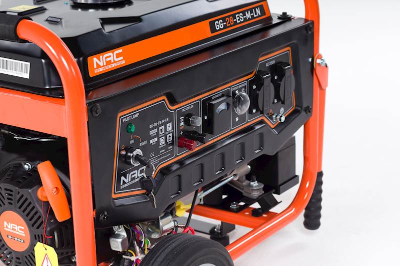 Agregat prądotwórczy NAC GG-28-ES-M-LN 3kW AVR el. START MIEDŹ