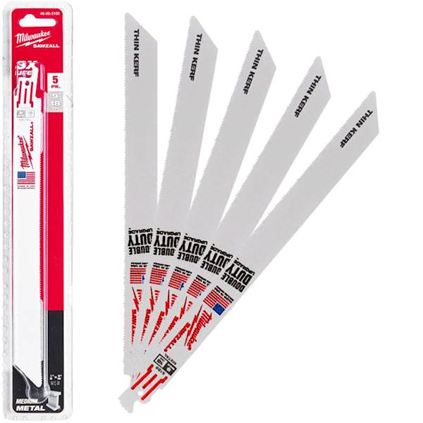 Brzeszczot do stali 5szt 230mm Milwaukee THIN KERF - 48005188