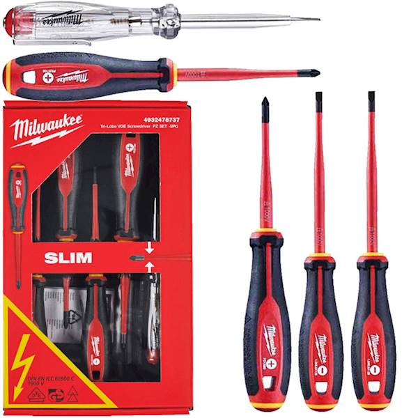 Wkrętaki izolowane elektryczne VDE 7szt Milwaukee - 4932464066