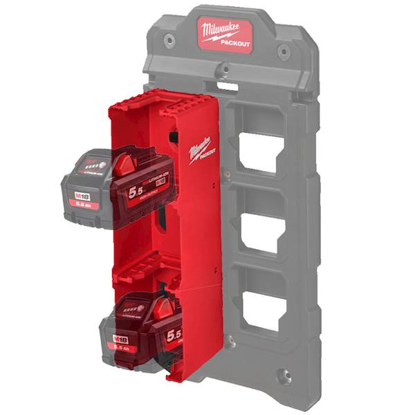 Uchwyt organizer na akumulatory M18 PACKOUT Milwaukee   4932480709