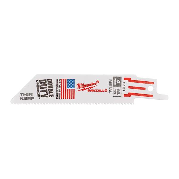 5x Brzeszczot stal 100mm 14TPI Milwaukee THINKERF - 48005181