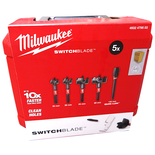 Wiertła samoposuwne zestaw 35-65mm Milwaukee   4932479503