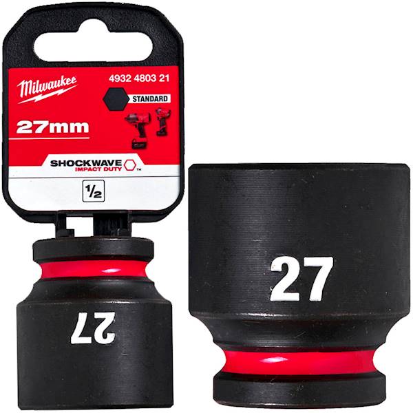 Nasadka udarowa sześciokątna 1/2 Milwaukee 27mm   4932480321