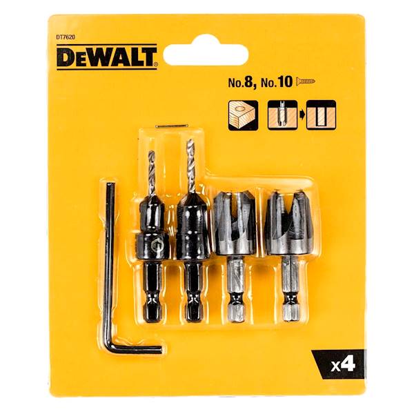 Zestaw pogłębiaczy 4szt 8-12,7mm DeWalt DT7620 -QZ   DT7620-QZ