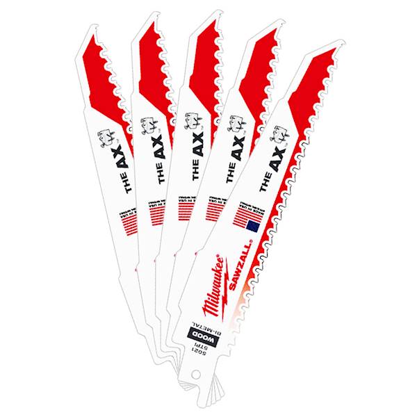 Brzeszczot - drewno z gwoździami 15cm Milwaukee AX - 48005021