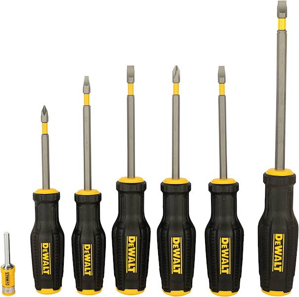 Zestaw wkrętaków PH1 PH2 Płaskie DeWalt 6sztuk   DWHT0-62056