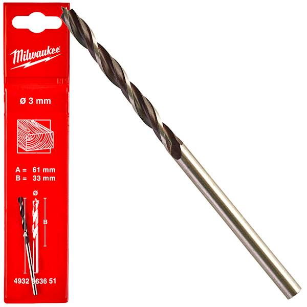 Wiertło do drewna Milwaukee 3mm - 4932363651