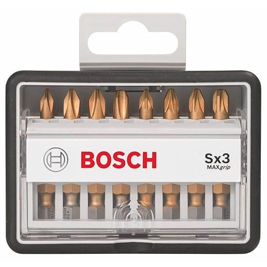 ROBUST BITY PH, PZ 8EL. MAX GRIP BOSCH 2607002572