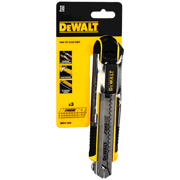 Nóż z łamanym ostrzem do tapet DeWalt    DWHT0-10249