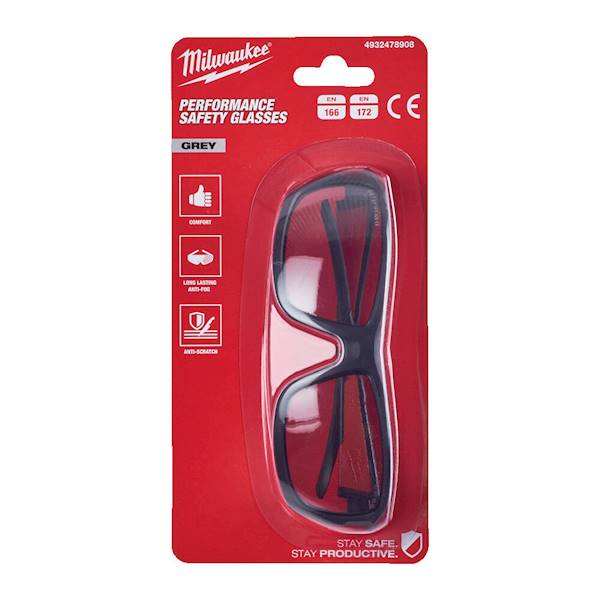 Okulary ochronne MILWAUKEE lekko przyciemnione - 4932478908