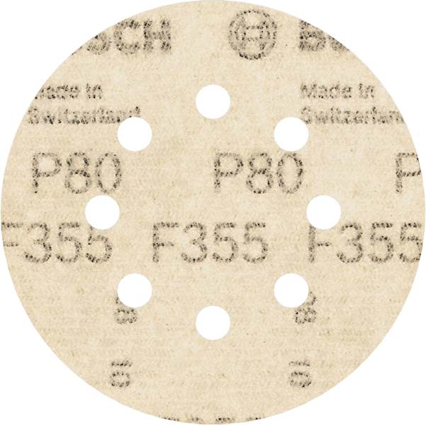 Papier ścierny krążek do szlifierki  D125 / GR 80 BS 5SZT  BOSCH 2608605115