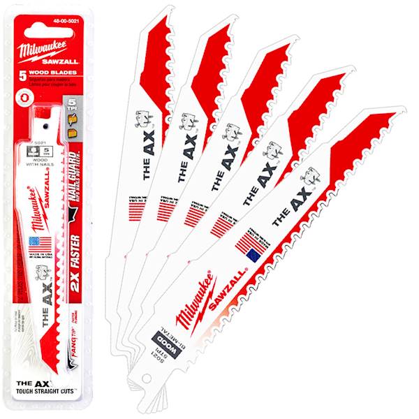 Brzeszczot - drewno z gwoździami 15cm Milwaukee AX - 48005021