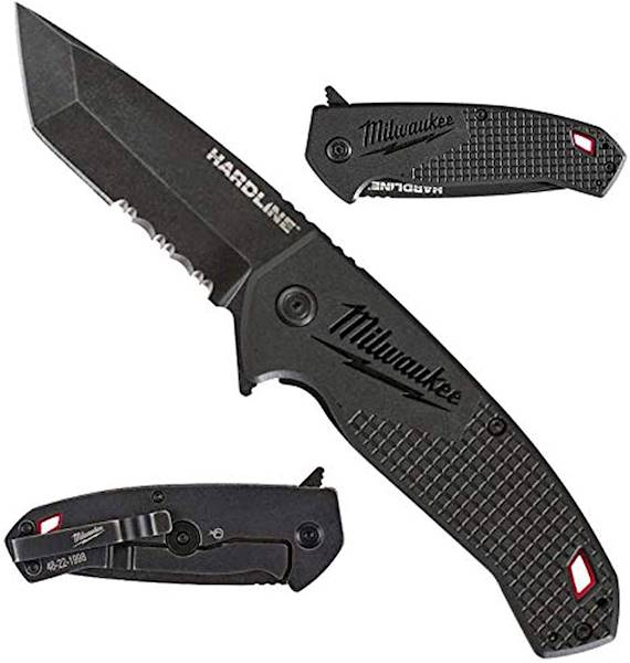 Nóż nożyk składany ząbkowany D2 Hardline Milwaukee - 48221998