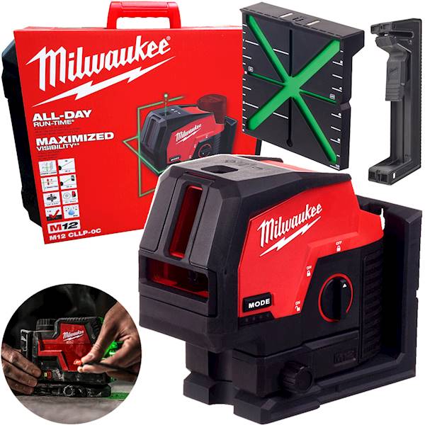 Laser krzyżowy ZIELONY Milwaukee M12CLLP-0C - 4933478101