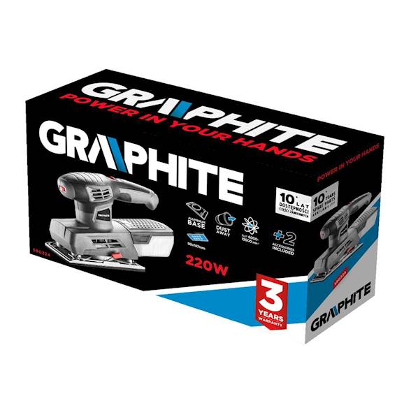 SZLIFIERKA OSCYLACYJNA  220W GRAPHITE   59G324