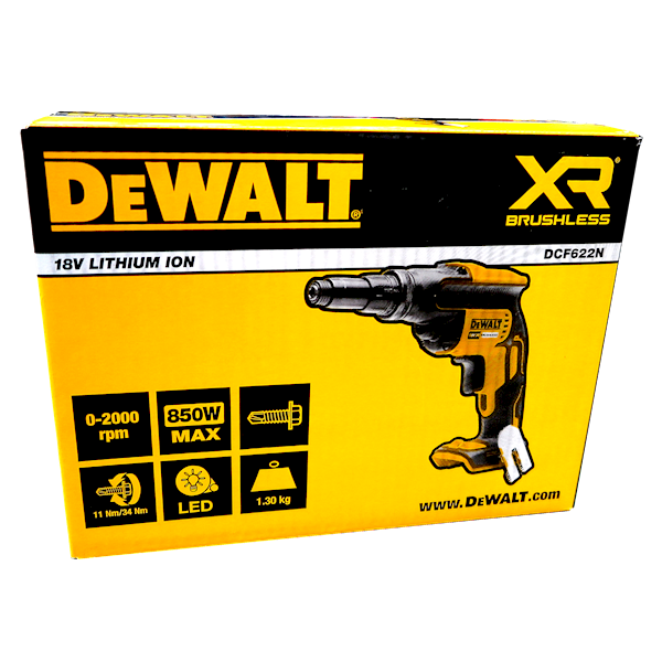 Wkrętarka do wkrętów samowiercących 34Nm 1/4" HEX 18V DeWalt DCF622N -XJ