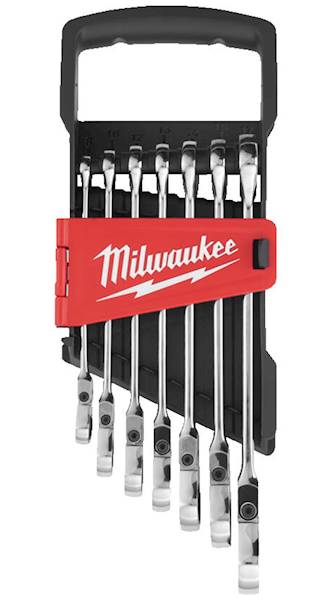 Klucze płasko-oczkowe z grzechotką 7szt Milwaukee - 4932478557
