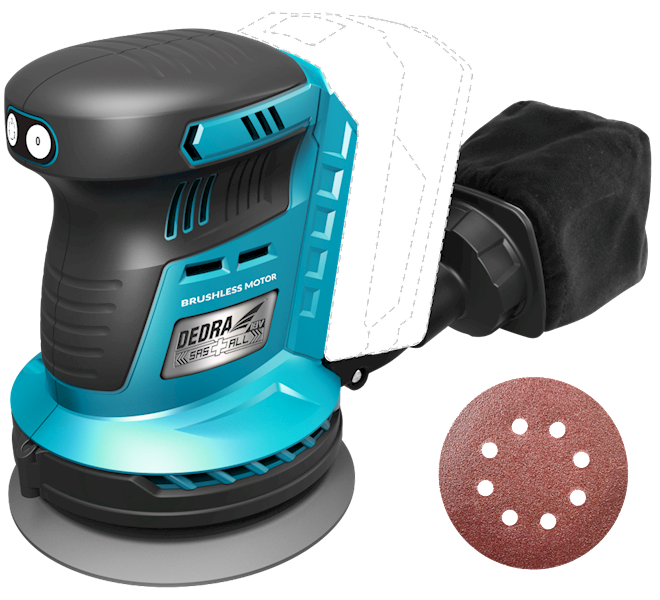 Szlifierka mimośrodowa DEDRA DED7062 SAS+ALL 125mm