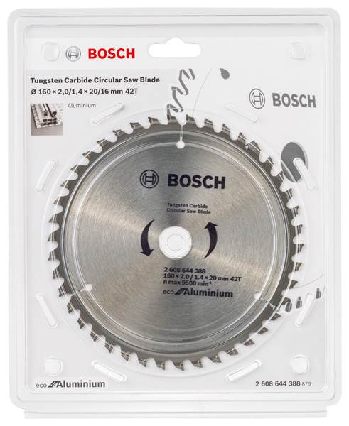 PIŁA TARCZOWA BOSCH ECO ALUMINIUM 160X2X20 Z42  2608644388