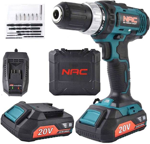 WIERTARKO - WKRĘTARKA NAC CDB2-LI-20V 2 x 2Ah