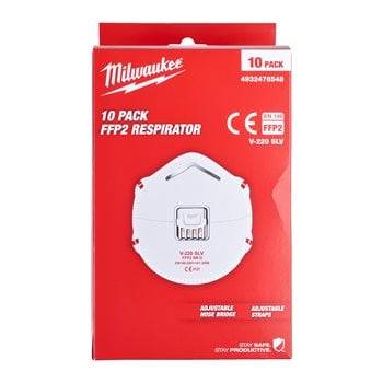 Maska maseczka FFP2 Milwaukee z zaworem 10sztuk - 4932478548