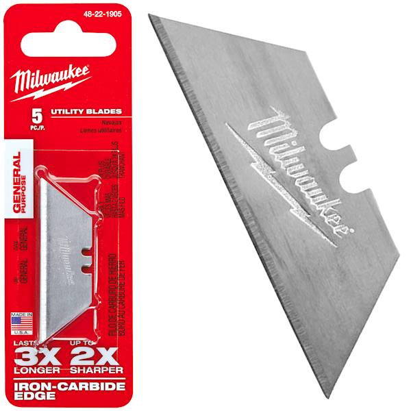 Ostrza zapasowe trapezowe 62mm Milwaukee 5szt - 48221905