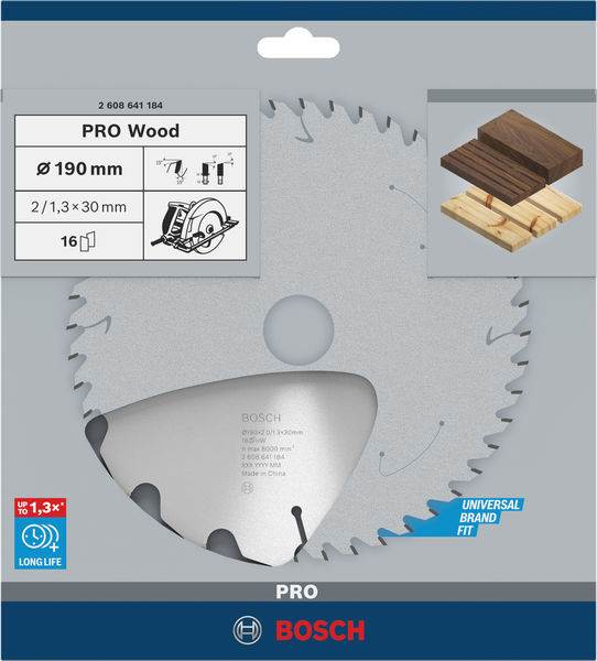 PIŁA TARCZOWA BOSCH OPTILINE 190x2,0x30 Z16 2608641184