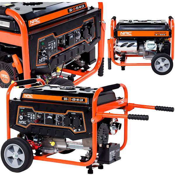 Agregat prądotwórczy NAC GG-28-ES-M-LN 3kW AVR el. START MIEDŹ