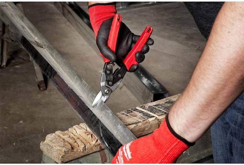 Nożyce do cięcia blachy lewe odgięte Milwaukee - 48224512