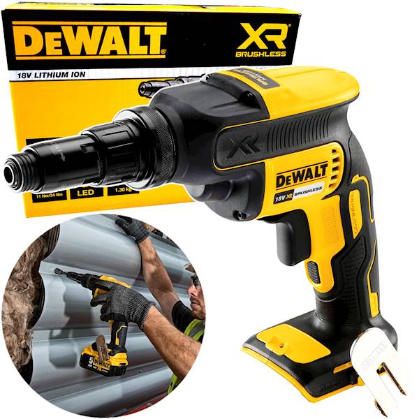Wkrętarka do wkrętów samowiercących 34Nm 1/4" HEX 18V DeWalt DCF622N -XJ