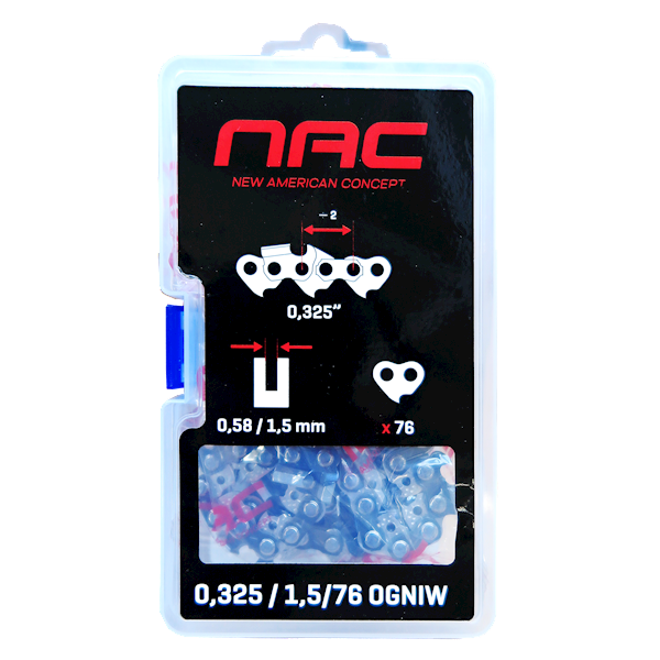 Łańcuch 76ogniw 0,325x1,5 50cm 20" NAC CST61-50AOW CST61-50AC