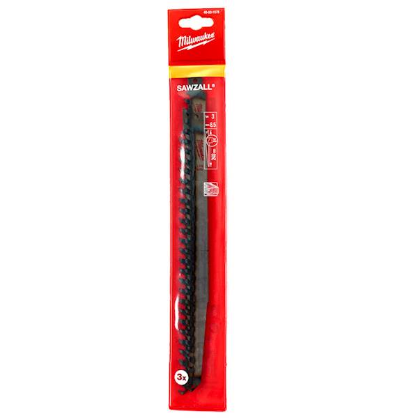 Brzeszczot Drewno Drzewo PCV 24cm Milwaukee 3szt. - 48001078