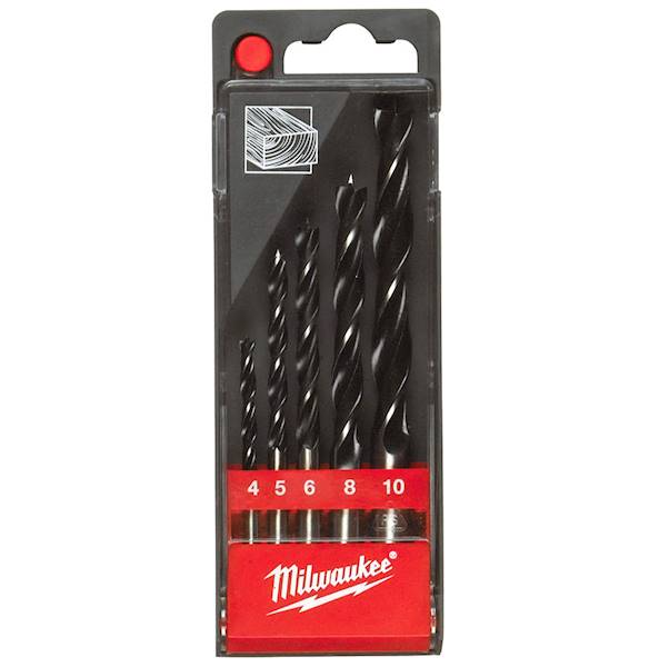 Wiertła do drewna Zestaw 4-10mm 5szt Milwaukee - 4932352465
