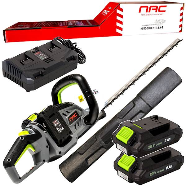 Nożyce do żywopłotu Akumulatorowe NAC HB40-2B20-51-L-RH-S 51cm 2x2Ah