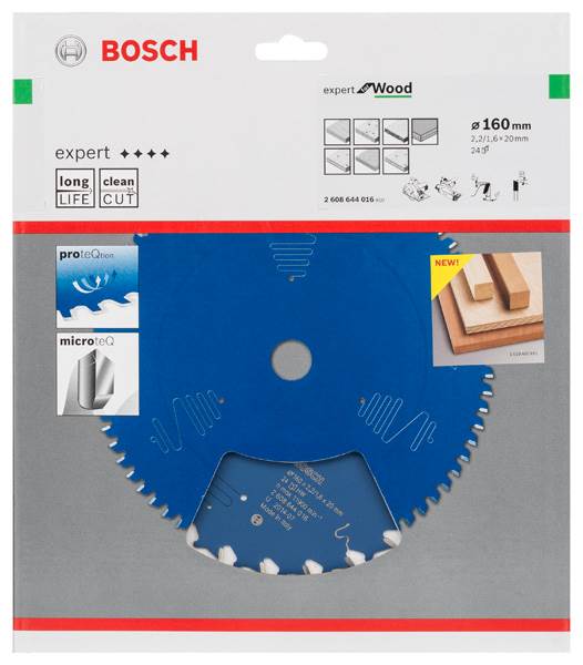 PIŁA TARCZOWA BOSCH EXPERT WOOD 160X20X2,2 24Z  2608644016