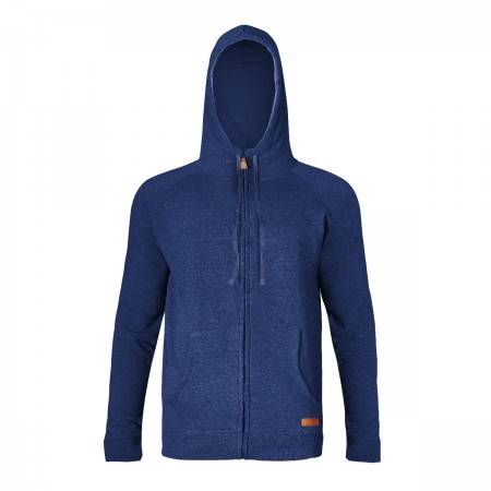 BLUZA Z KAPTUREM ROZPINANA GRANAT.ROZ.L  L4011203