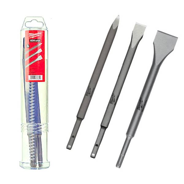 Milwaukee Zestaw Dłut SDS+ 3szt 250mm 4932430001