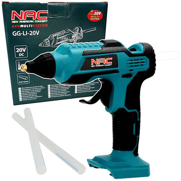 Pistolet do kleju na gorąco NAC GG-LI-20V 10-12mm