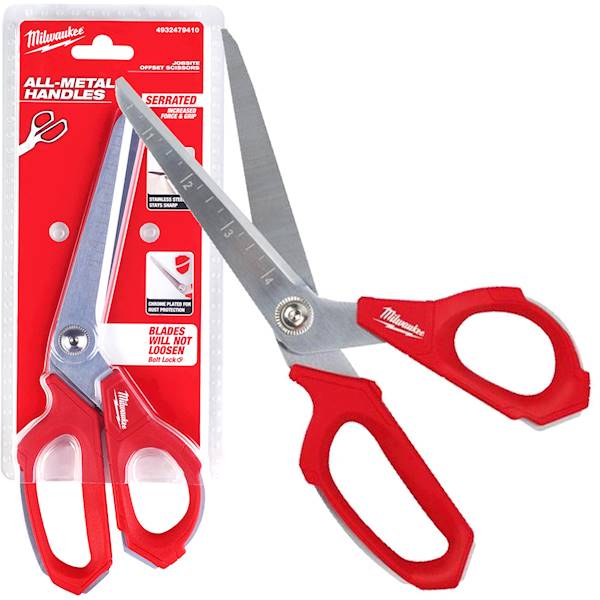 Nożyczki budowlane odgięte kątowe mocne Milwaukee 240mm - 4932479410