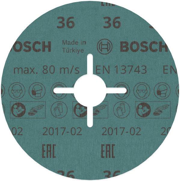KRĄŻEK FIBROWY BOSCH CERAMIC D-125 P36  2608621610