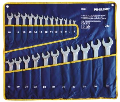 KLUCZE PŁASKO OCZKOWE PROLINE 6-32 24-EL.DIN 3113      35324